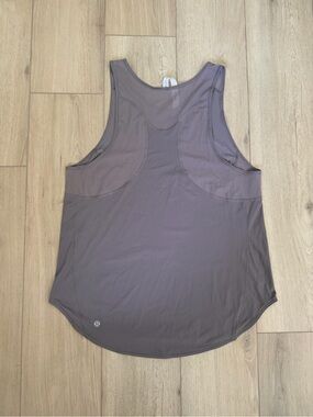 Lululemon Sculpt Tank II Galaxy Grey Mesh Running Workout Top